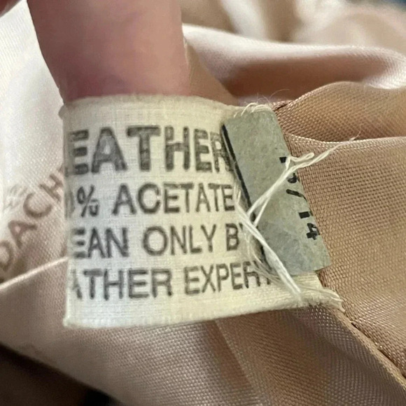 Vintage leather suede tan jordache open front blazer jacket - Picture 9 of 12